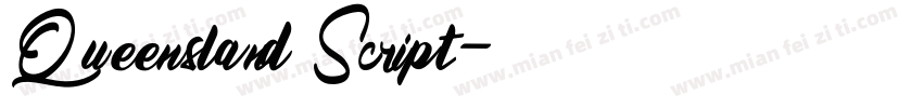 Queensland Script字体转换